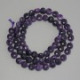 Sugilite Beads Faceted Coin 6.5 mm, 38 cm on a Thread
