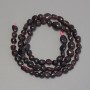 Garnet Beads faceted on thread, diameter 5-9×5-6 mm, length 40 cm on thread