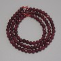 Tourmaline Beads, faceted round 4mm diameter, total length 38cm, on thread