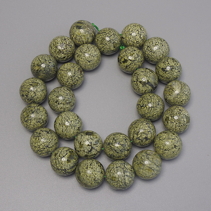 Tiger's Eye Beads - Smooth Round 15mm, on a thread, 39cm length (approx.)