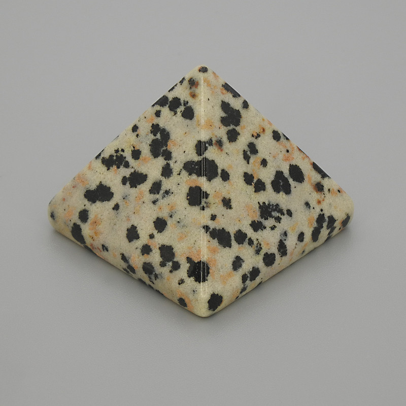 Dalmatian Jasper Pyramid Stone, length 30x30mm±, width 25mm±