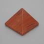 Red Jasper Pyramid, natural stone, 30x30mm±, 25mm wide±