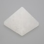 Pyramid Ornament Natural Stone Quartz Crystal, 38x38mm±, 33mm± wide