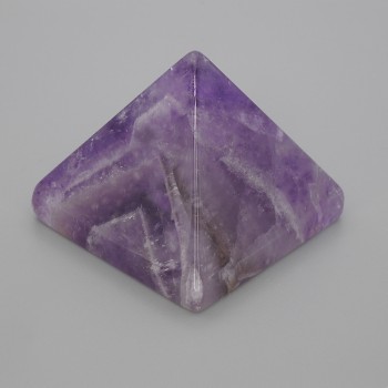 Amethyst Natural Stone Pyramid, 38x38mm length, 33mm width