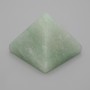 Pyramid Natural Jade Stone Souvenir, 38x38mm ± length, 33mm ± width