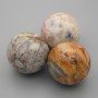 Natural Stone Sandstone Jasper Decorative Globe, 40mm diameter