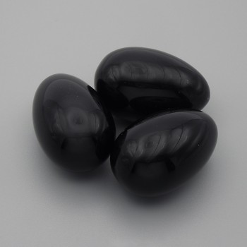 Egg-shaped souvenir made of agate natural stone, diameter 30x20+-mm