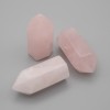 Souvenir Pencil Natural Stone Rose Quartz, diameter 36x16mm (price per 1 pc)