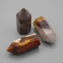 Souvenir pencil natural stone Jasper Mukait, diameter 36x16mm (price per 1 pc.)