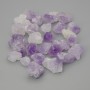 Amethyst natural stone souvenir, unprocessed stone ~ sizes 10-13x2-12 mm (+-) packaged 100 g (price per 100 g)