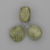 Serpentine Pendant, diameter 22x22mm, length 26mm
