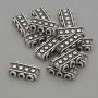 Split spacer for rows, metal color silver, diameter 14.5×7.5×4 mm±, hole diameter 1.9 mm±, packaging 20 g (~13 pcs)