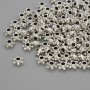 Bead Findings: Bead Inlay Color Metallic Silver, Diameter 5×2, 5mm±, Hole diameter ~2.8mm, Packaging 20 g (~130 pcs)