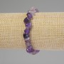 Amethyst Chip Bracelet, 6-12×2-4 mm chips, 18 cm length, elastic