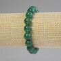 Chrysoprase Bracelet Smooth Beads, 10mm diameter, 18 cm length, stretch