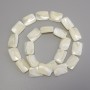 Mother-of-Pearl rectangular beads, diameter 18×13 mm ±, length 40 cm ± on thread