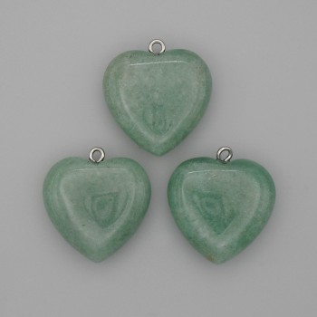 Heart Jade Pendant 25x25x27mm+
