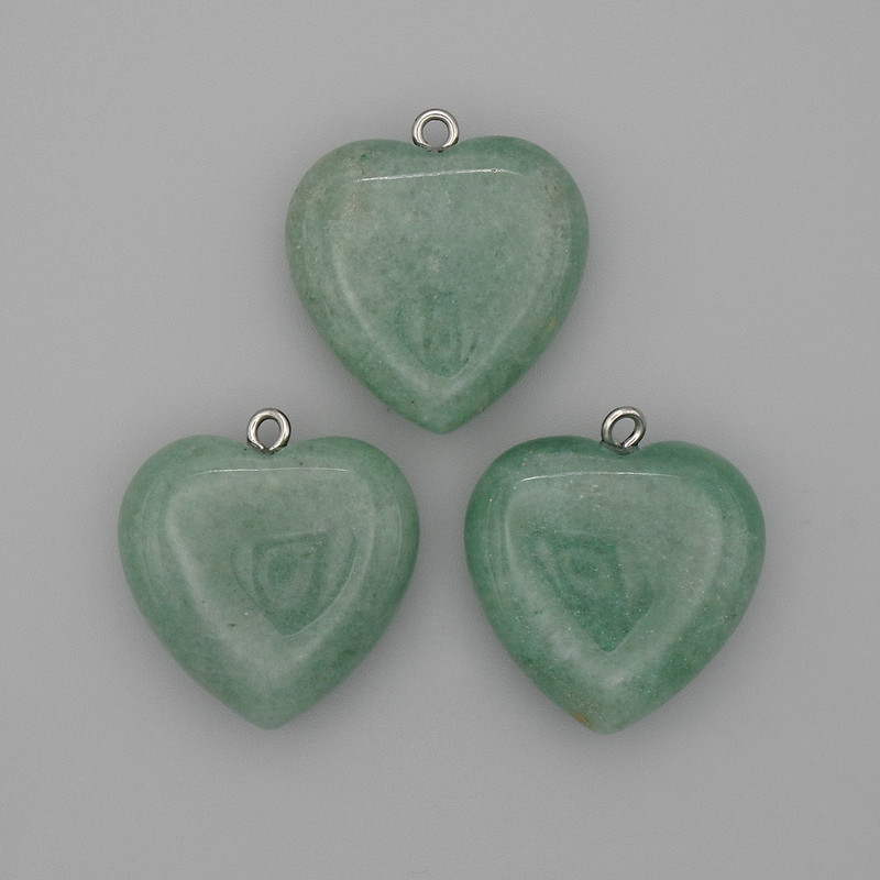 Heart Jade Pendant 25x25x27mm+