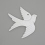 Pendant 'Bird' with natural white mother-of-pearl 27×25×3 mm