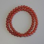 Carnelian Beads Smooth Round 6mm on Thread, 37cm+