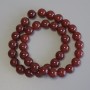 Carnelian Beads Smooth Round 10mm ± on thread, 36inches+