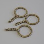 Price per pack / 10 pcs. Keychain ring base, diameter 28mm±, chain length 5cm±