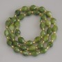 Jadeite Beads, Faceted Nugget, 8x6.5 mm, 5 mm+ beads, on thread, 38 cm+ length