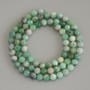 Emerald Beads faceted round 5mm on thread, length 39in