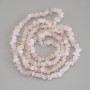 Beads Pink Quartz Chip 7-10×5 mm ± on strand, length 80 cm+