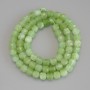 Chrysoprase Olivine Beads Faceted Cube, 5x5mm dia, on thread, 36cm+ length