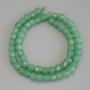 Jade Beads, Faceted Cube, 7x7mm±, on thread, 41cm± length