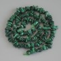 Malachite Beads - chips, diameter 5-9×2-3 mm ± on thread, length 41 cm+