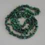 Malachite Beads, Chip, diameter 8-16×2-6 mm ± on thread, length 80 cm+