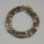 Dragon Blood Jasper Heart Beads 6mm 6x6x2mm ± on string, 37cm+ length