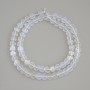 Moonstone Heart Beads, 6x6x2 mm +/-, on thread, 39 cm+ length