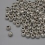 Bead Insertion Jewelry Component Color: Silver, Hole 1.6 mm, Bead Size 4×3.5 mm, packaging 20 g (~108 pcs)