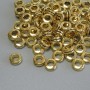 Bead Inlay Fitting, Gold Color, 6×2.5 mm with 3.2 mm Hole, 20 g packaging (~77 pcs)
