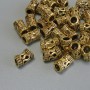 Gold Bead Inlay Findings, bead insert, metal color gold, diameter 9×5 mm ± hole, diameter 3.5 mm ± packaging 20 g (~29 pcs)
