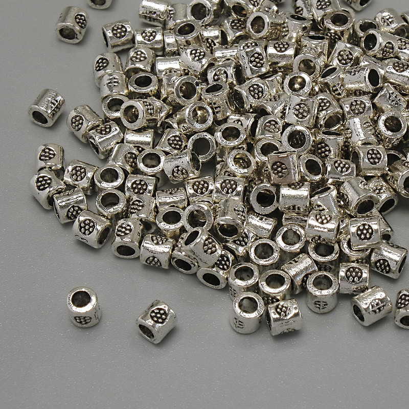 Bead Insertion Findings, metal color: Silver, diameter 3×3 mm± hole diameter ~2 mm±, packaging 20 g (~195 pcs)