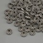 Bead Findings Inlay Silver Color, 6×2.5 mm diameter, hole 2 mm±, packaging 20 g (~94 pcs)