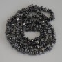 Hematite Chip Beads, 4-10×2-5 mm, string length ~78 cm on thread