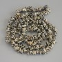 Jasper Dalmatian Heart Beads nugget, 7-13×2-4 mm, +/- diameter, 80 cm +/- on fishing line