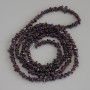 Garnet Beads Chip, diameter 3-7×2-3mm+-, length 80cm+- on fishing line