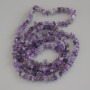 Amethyst Beads chip, diameter 4-7×3mm+-, length 78cm+- on thread