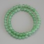 Jade Beads Smooth Round 6.5 mm on String, 38 cm length on thread