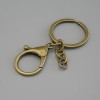 Price per pack /10 pcs. Keychain base with two clasps 33x24mm ± and ring, diameter 3 cm, length 7 cm