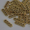 Row Spacer Bead, gold color metal, size 16×5×2 mm±, hole 2 mm±, packaging 20 g (~36 pcs)