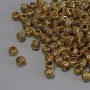 Bead Insert Fittings, metal color gold, diameter 4x3mm± hole, diameter 2.5mm± packaged 20g (~155 pcs)