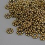 Bead Inlay Findings Color Gold Tone, Ø 6x1.5 mm ± hole, Ø 2 mm ± packaging 20 g (~132 pcs)