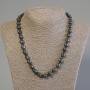 Hematite Faceted Beads Necklace, diameter 9-11×8 mm, length 50 cm +/- with clasp